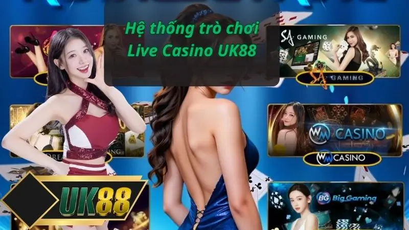 Hệ thống trò chơi Live Casino UK88