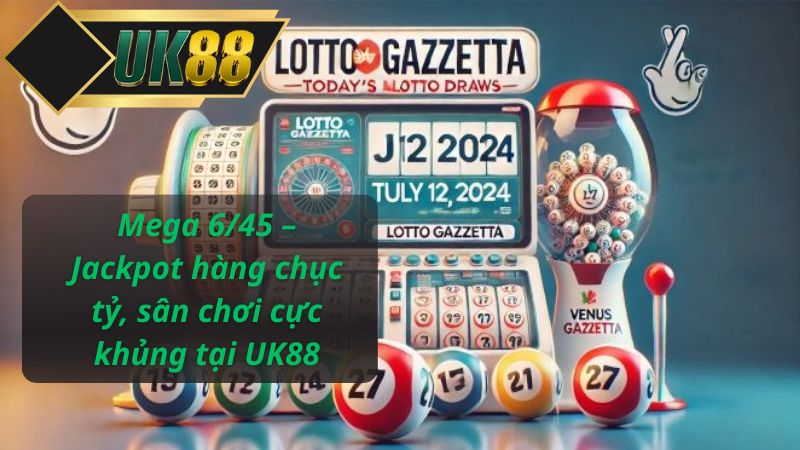 Mega 6/45 – Jackpot hàng chục tỷ, sân chơi cực khủng tại UK88