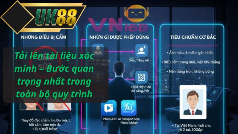 Tải lên tài liệu xác minh – Bước quan trọng nhất trong toàn bộ quy trình